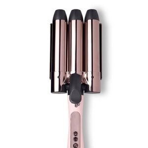 L’ange Le Tridente Totanium Triple Barrel Rose Gold Hair Waver